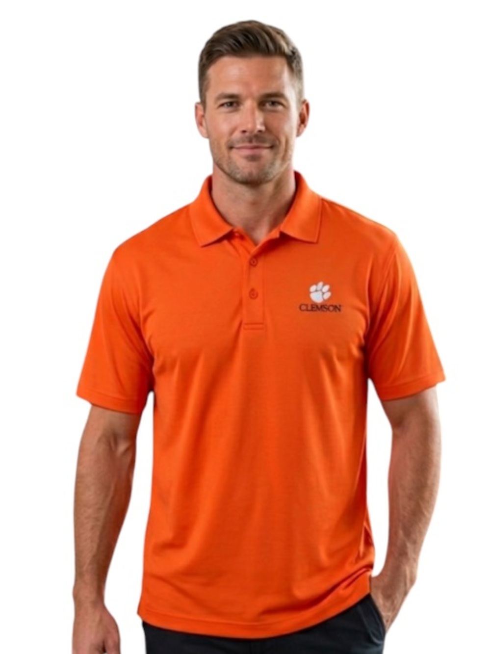 Cutter & Buck Clemson Tigers Golf Shirt Men's 3XL Orange Performance Polo
U